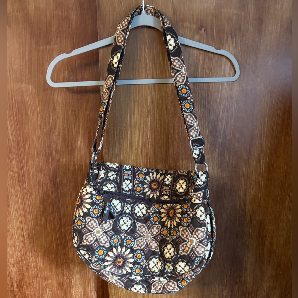 EUC Vera Bradley Canyon Print Purse | Brown Adjustable Crossbody Shoulder Bag - Picture 7 of 16